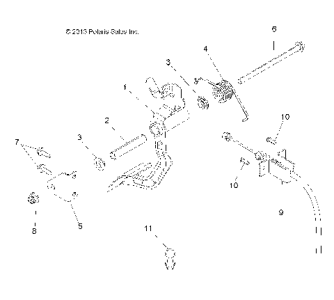 ENGINE, THROTTLE PEDAL - A14BH33AJ (49ATVTHRPEDAL14SP325)