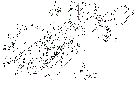 TUNNEL, REAR BUMPER, AND SNOWFLAP ASSEMBLY [102086]