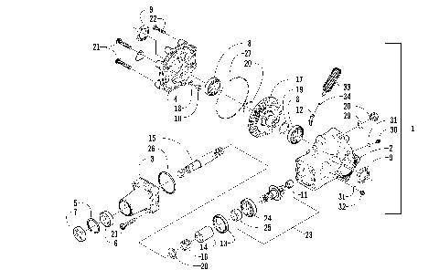 REAR DRIVE GEARCASE ASSEMBLY [83757]
