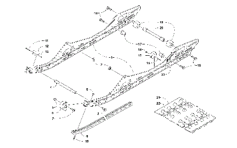 SLIDE RAIL AND TRACK ASSEMBLY [104124]