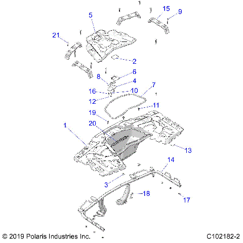 BODY, REAR RACK - A25SLE95PF (C102182-2)