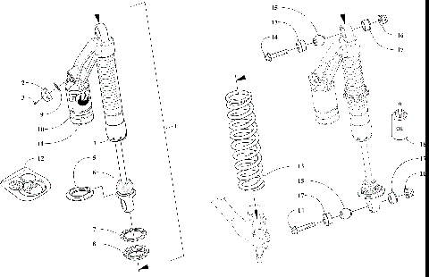 FRONT SUSPENSION SHOCK ABSORBER ASSEMBLY [107243]