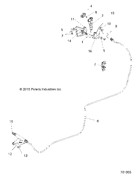 DRIVE TRAIN, SHIFT LEVER and CABLE - R16RT_87 ALL OPTIONS (701005)