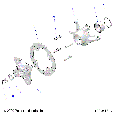 SUSPENSION, FRONT CARRIER- Z21N4E99NG (C0704127-2)