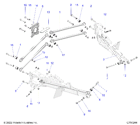 SUSPENSION, REAR TRAILING ARMS MOUNTING - Z25S4B92AF/BF (C750266)