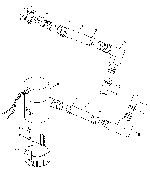 BILGE PUMP SLT 700 B964166 and  Intl. SLT 700 I964166 (4933923392C008)