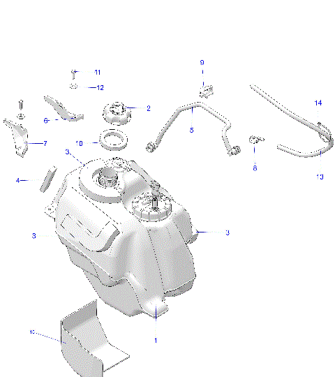 FUEL SYSTEM, FUEL TANK ASM. - A25SKE57C1/CK/E1/EK (C102695)