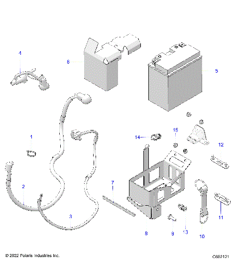ELECTRICAL, BATTERY/BOX and CABLES - S24TKL8RS E.S. OPTION (C602121)