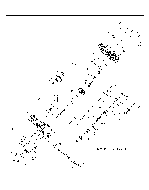 DRIVE TRAIN, MAIN GEARCASE - A13MN50ET/EX (49ATVGEARCASE1333079)