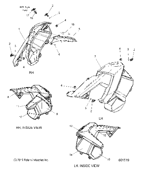 BODY, SIDE PANELS - S21EEF6PSL/PEL (601519)