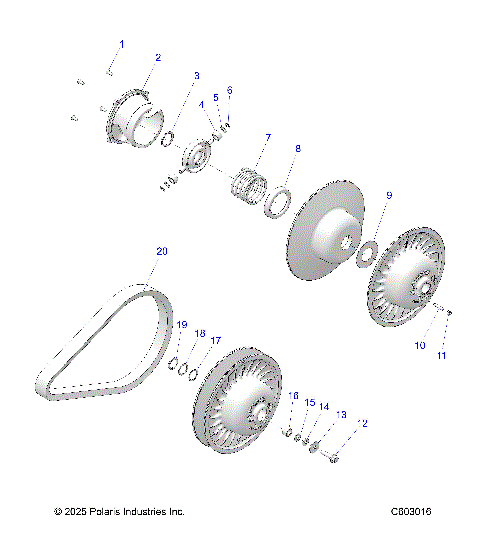 DRIVE TRAIN, CLUTCH, SECONDARY - S26TKL6RS (C603016)