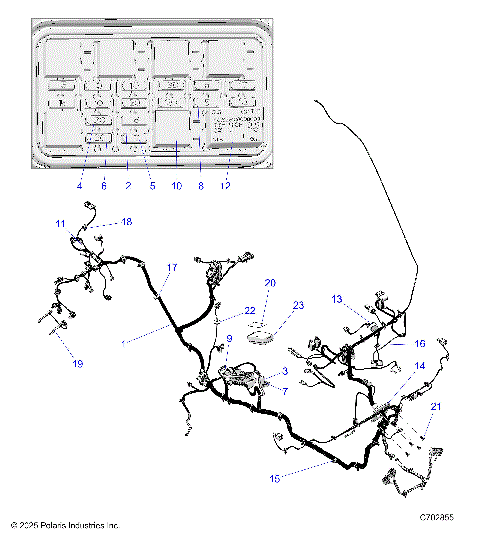 ELECTRICAL, WIRE HARNESSES - D23P2A99A4/B4/F99A4/G99A4/U99A4/B4/V99A4/W99A4 (C702855)