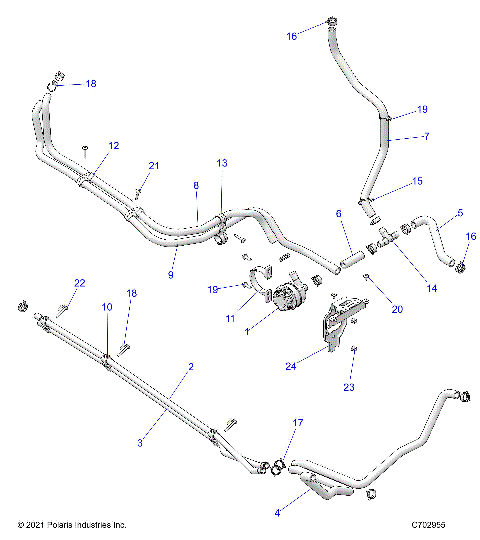 ENGINE, COOLING ROUTING MANIFOLD - Z23GAE92A/92B (C702955)