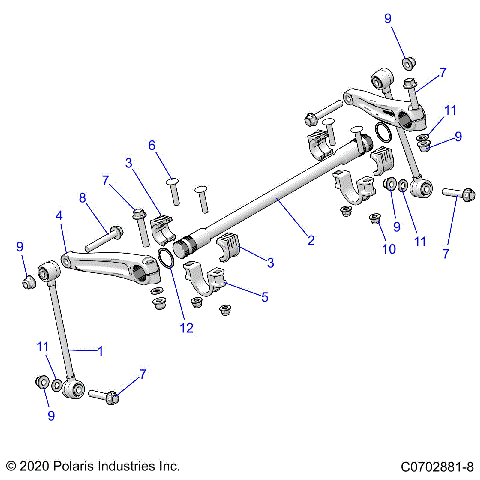 SUSPENSION, FRONT STABILIZER BAR - Z23RMU2KAN/BN (C0702881-8)