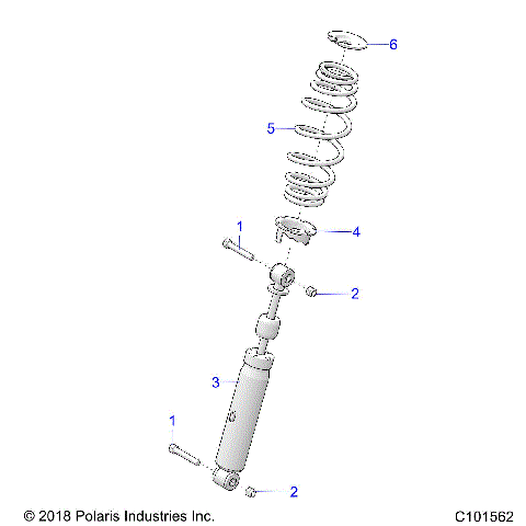 SUSPENSION, MIDDLE SHOCKS and MOUNTING - A25SKE57C1/CK/E1/EK (C101562)