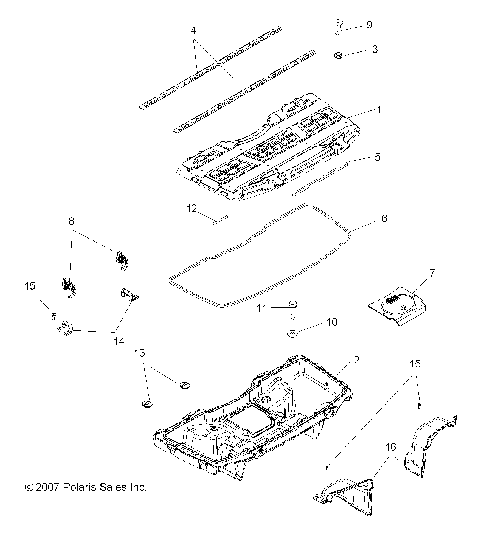 BODY, FRONT STORAGE BOX - A08DN76FC (49ATVSTORAGE08X2500QUAD)