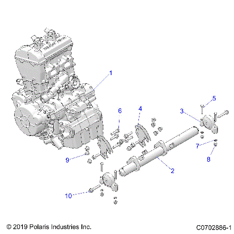 ENGINE, MOUNTING & LONG BLOCK - Z21R4D92AM/BM/AC/BC (C0702886-1)