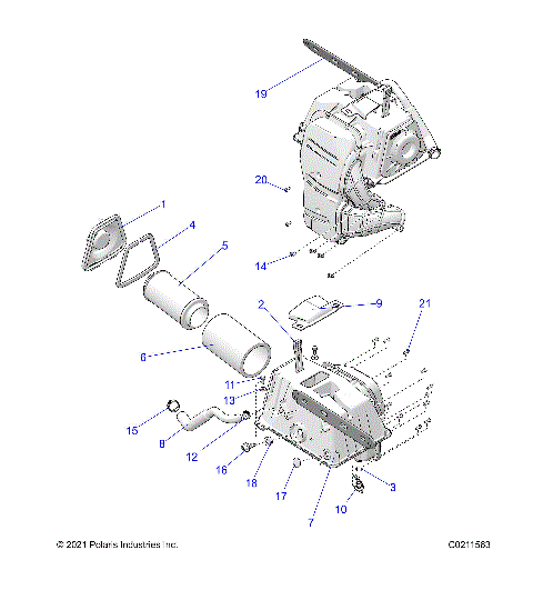 ENGINE, AIR INTAKE - A25SXD95A9 (C0211563)