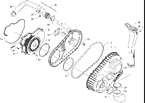 BELT COOLING AND CLUTCH COVER ASSEMBLY [303059]
