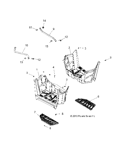 BODY, FOOTWELLS - A15SVA85HD (49ATVFOOTWELL14850SCRAM)