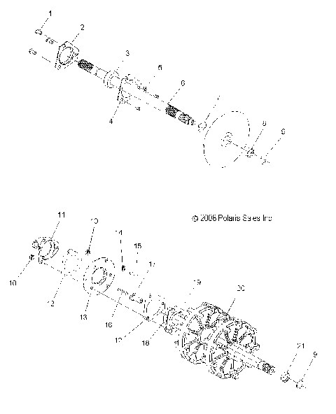 DRIVE TRAIN, JACKSHAFT and DRIVESHAFT - S12PT5BSL/BEL (49SNOWDRIVETRAIN09SHIFT)