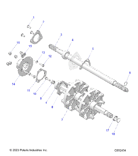 DRIVE TRAIN, JACKSHAFT and DRIVESHAFT - S24CEA5TSL (C602434)