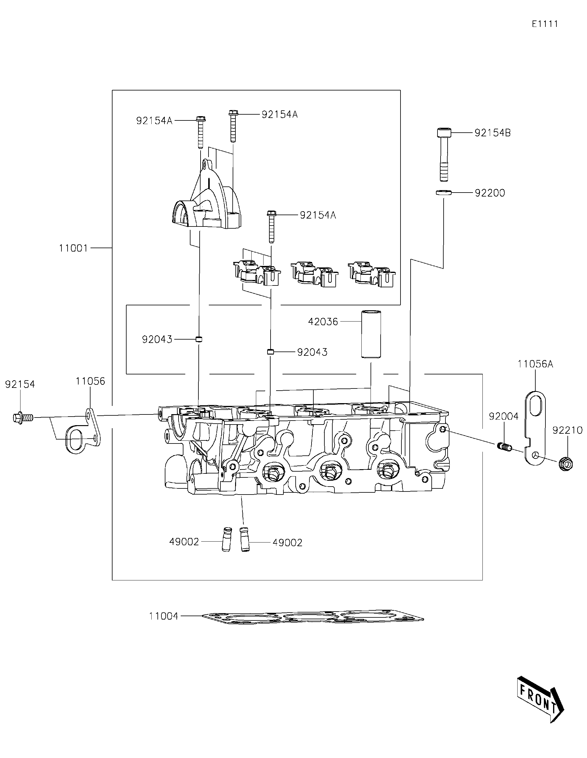 2021 Kawasaki MULE PRO-FXT RANCH EDITION Cylinder Head