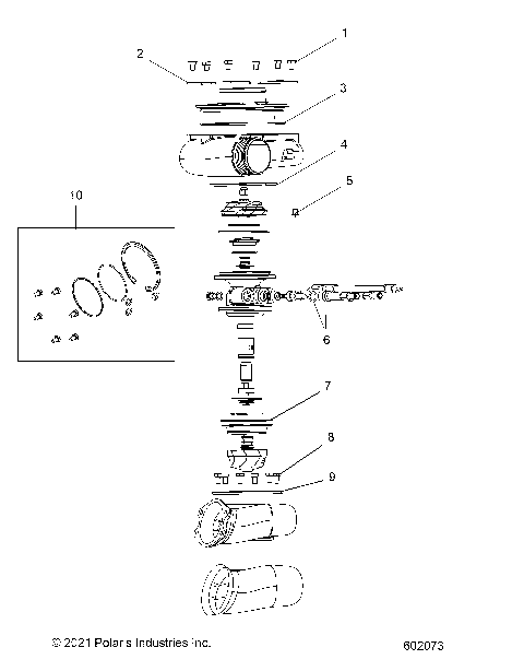 ENGINE, TURBO ASSEMBLY - S24TLC8MS/8ME (602073)