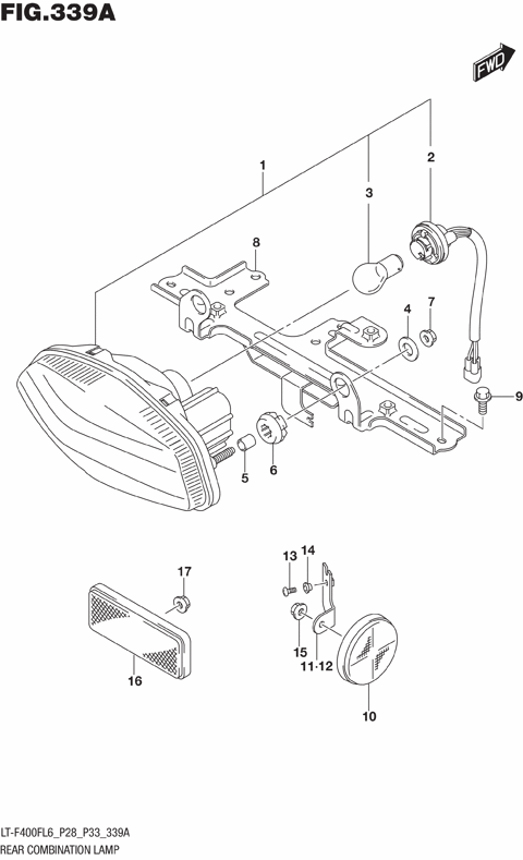 REAR COMBINATION LAMP (LT-F400FL6 P28)