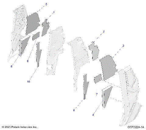 BODY, PILLAR FOAM AND LINERS