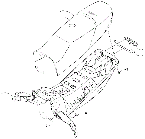 SEAT AND TAILLIGHT ASSEMBLY [107440]