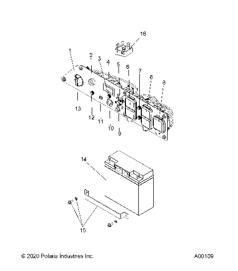 ELECTRICAL - PANEL and BATTERY - P20GGGFNA/GGGGNA (A00109)