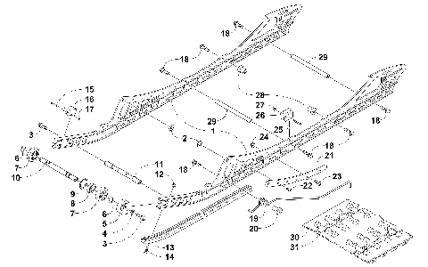 SLIDE RAIL AND TRACK ASSEMBLY [101029]