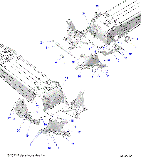 CHASSIS, BULKHEAD ASM. - S23TLG8RS/8RE (C602202)