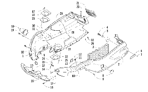 BELLY PAN AND FRONT BUMPER ASSEMBLY [87649]