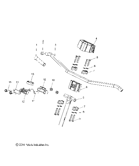 STEERING, UPPER and HANDLEBAR ASM. - S15DA6 ALL OPTIONS (49SNOWHANDLEBAR15PROADV)