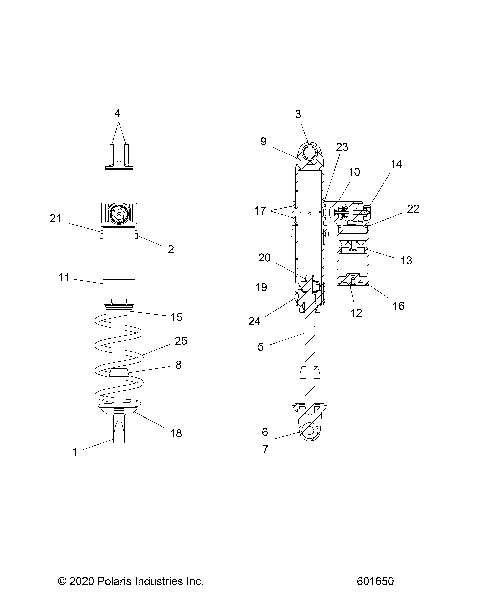 SUSPENSION, SHOCK, IFS (7045432) - S21TDV8RS/8RE  ALL OPTIONS(600951)