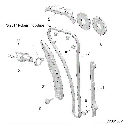 ENGINE, CAM CHAIN AND TENSIONER - Z21N4E99NG (C700106-1)