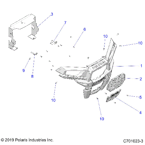 BODY, FRONT BUMPER - Z21A4E99AX/BX(C701023-3)