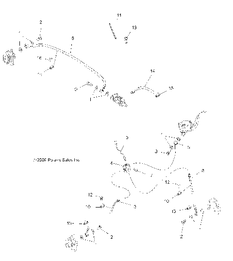 BRAKES, BRAKE LINES - A10DH50AX/AZ (49ATVBRAKELINE10SP500TRG)
