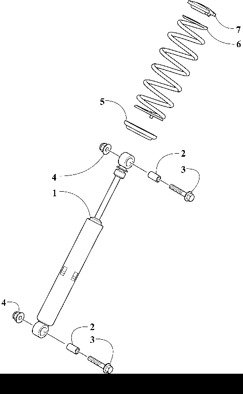 REAR SUSPENSION REAR ARM SHOCK ABSORBER [108883]