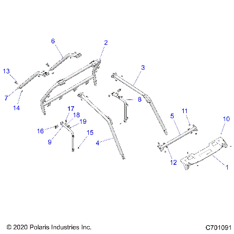 CHASSIS, CAB FRAME - Z21NAE99FG/E99NG/S99CG/S99FG (C701091)