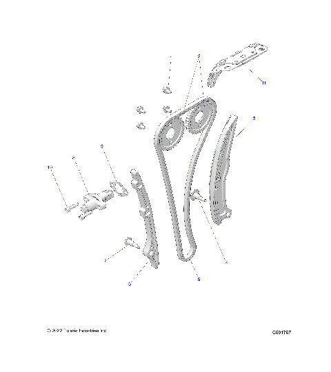 ENGINE, CAMCHAIN, SPROCKETS AND TENSIONER - S24TKP9FS (C601767)