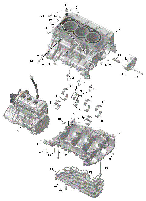 01- ROTAX - Crankcase
