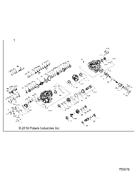 DRIVE TRAIN, MAIN GEARCASE INTERNALS - Z25A5E87A5 (702678)