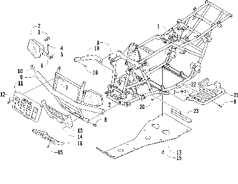 FRAME AND RELATED PARTS [78521]