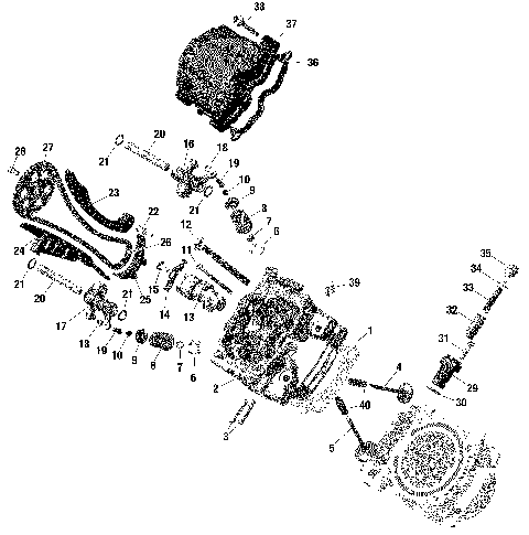 01- Rotax - Cylinder Head, Front