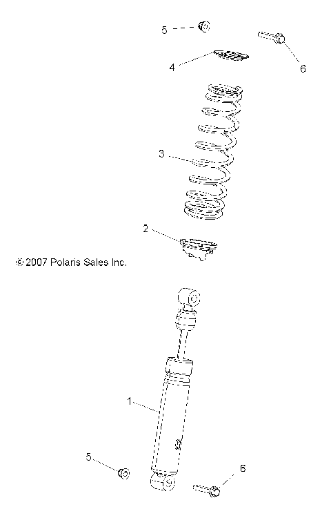 SUSPENSION, SHOCK, FRONT - A15SVA85HD (49ATVSHOCKFRT7043168)