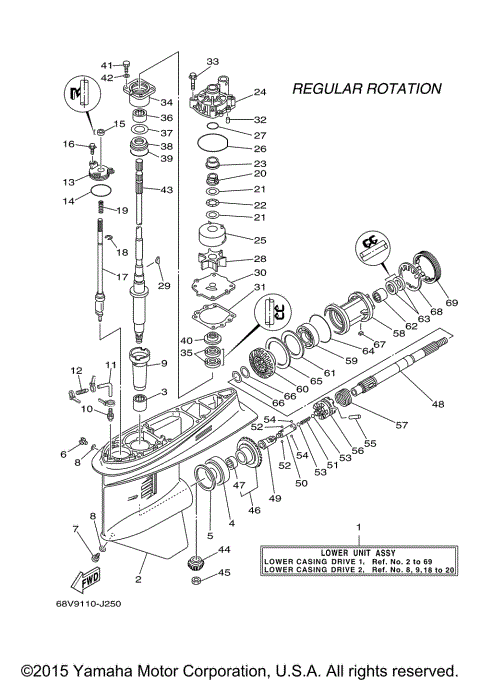 LOWER CASING DRIVE 1