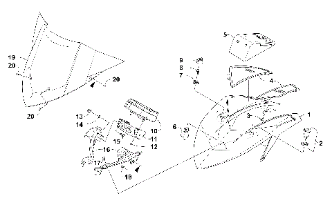 WINDSHIELD AND INSTRUMENT ASSEMBLIES [101227]